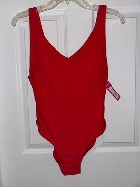 Xhilaration Red One-Piece Swimsuit